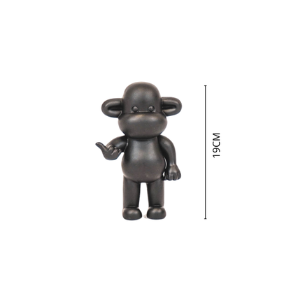 Hang Loose Monkey Figurine 'The Legend' - Black S