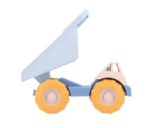 Blue dump truck