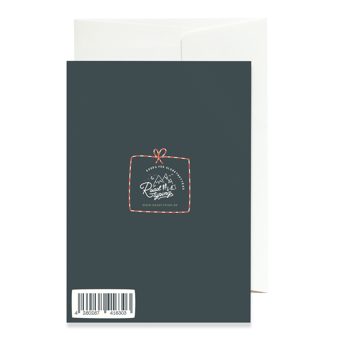 Christmas greeting card in the mountains