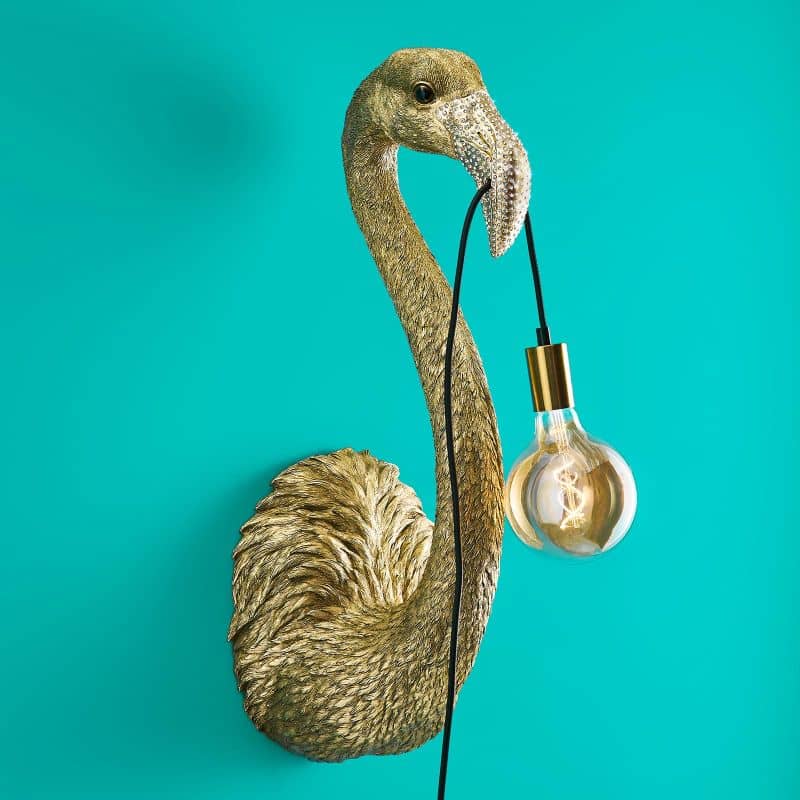 Tiffany wall light, gold, 26.5 x 24.5 x 71.5 cm