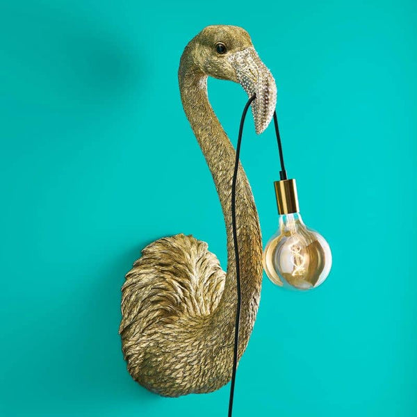 Tiffany wall light, gold, 26.5 x 24.5 x 71.5 cm