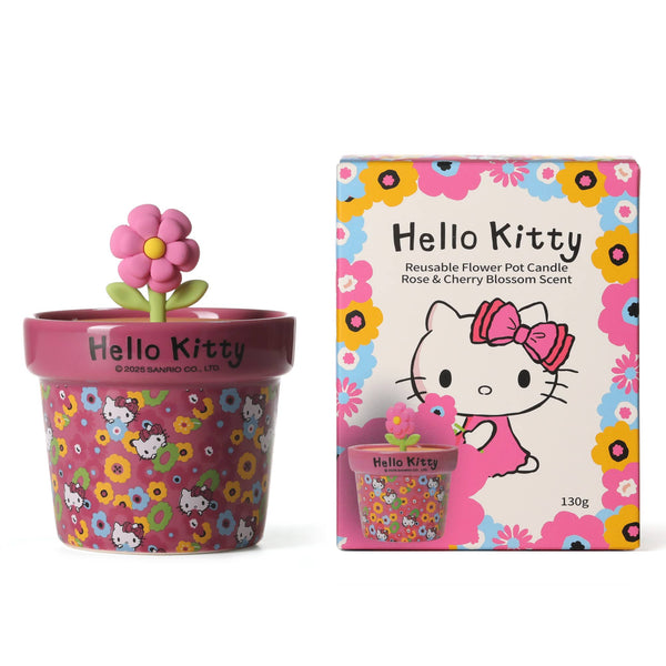 Spring-themed candle with a rose and cherry blossom scent