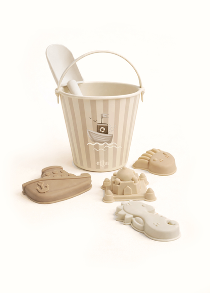 Beach bucket set - Striped boat
