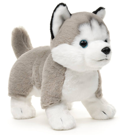 Grey Husky plush toy, standing