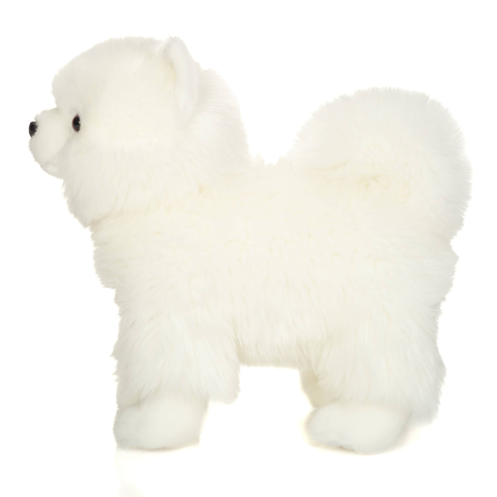 Peluche Spitz Bianco in Piedi – 35 cm