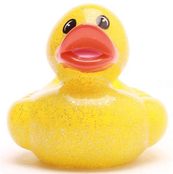 Mini Glitter Duck - yellow