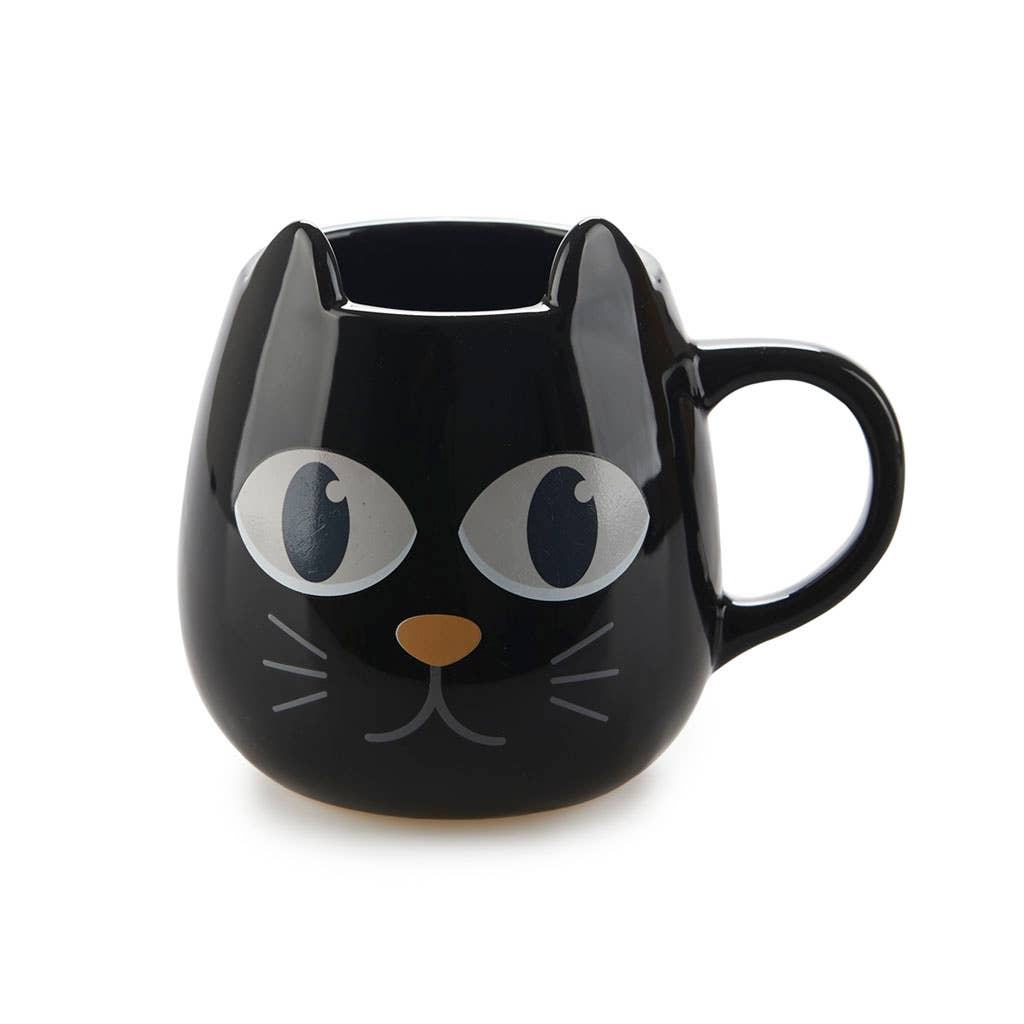 Mug rond Chat noir « Wake up »