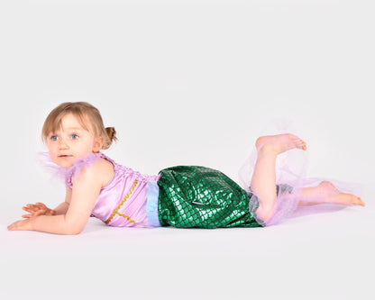 Mermaid dress 110-116 cm for children aged 4-6 years
