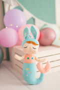 Poupée Sirène Lili en Tissu – Bleu