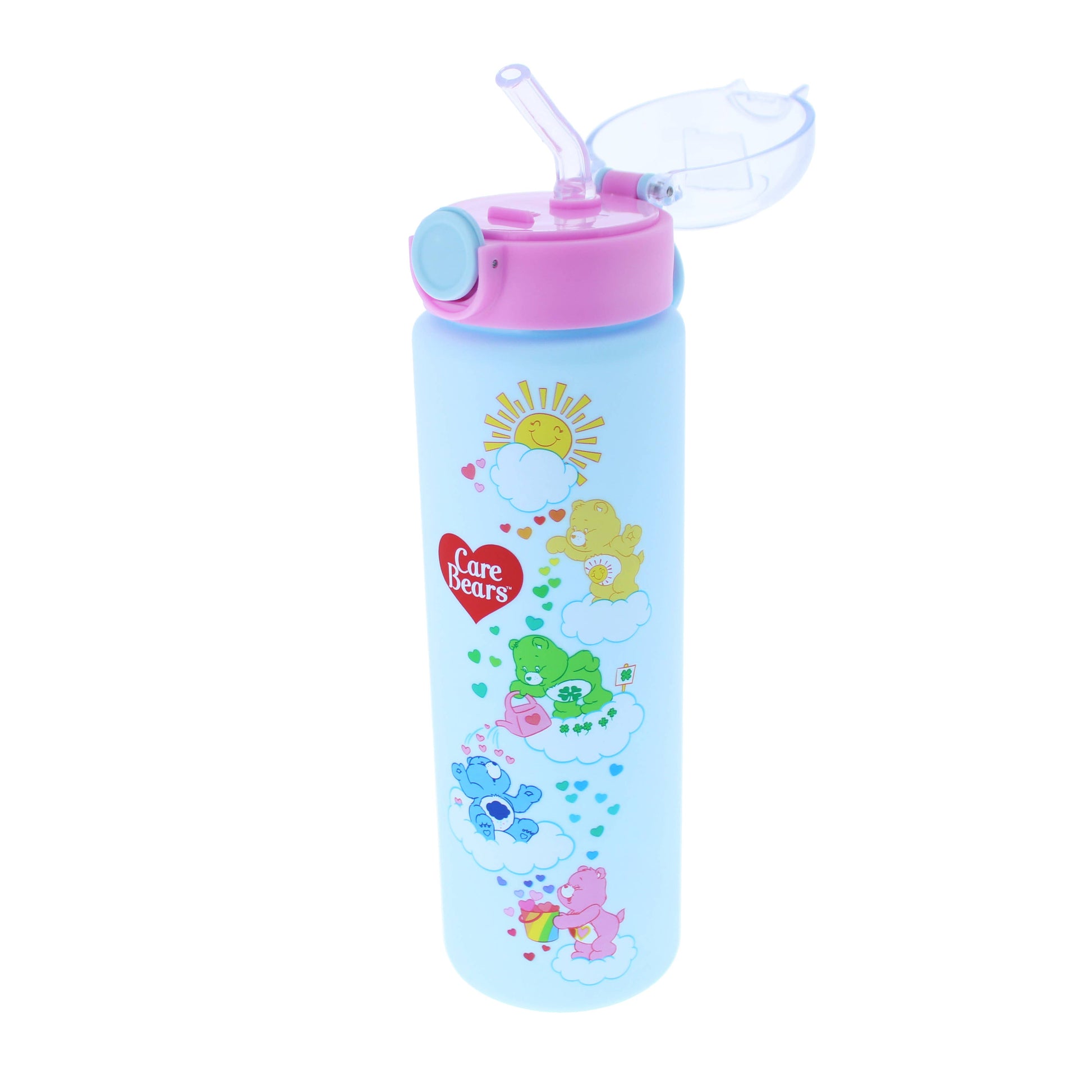 Bouteille d'eau – Care Bears avec paille et bouton poussoir | Blueprint Collections – vue 4