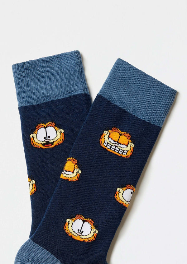 Chaussettes BeGarfield Faces Marine