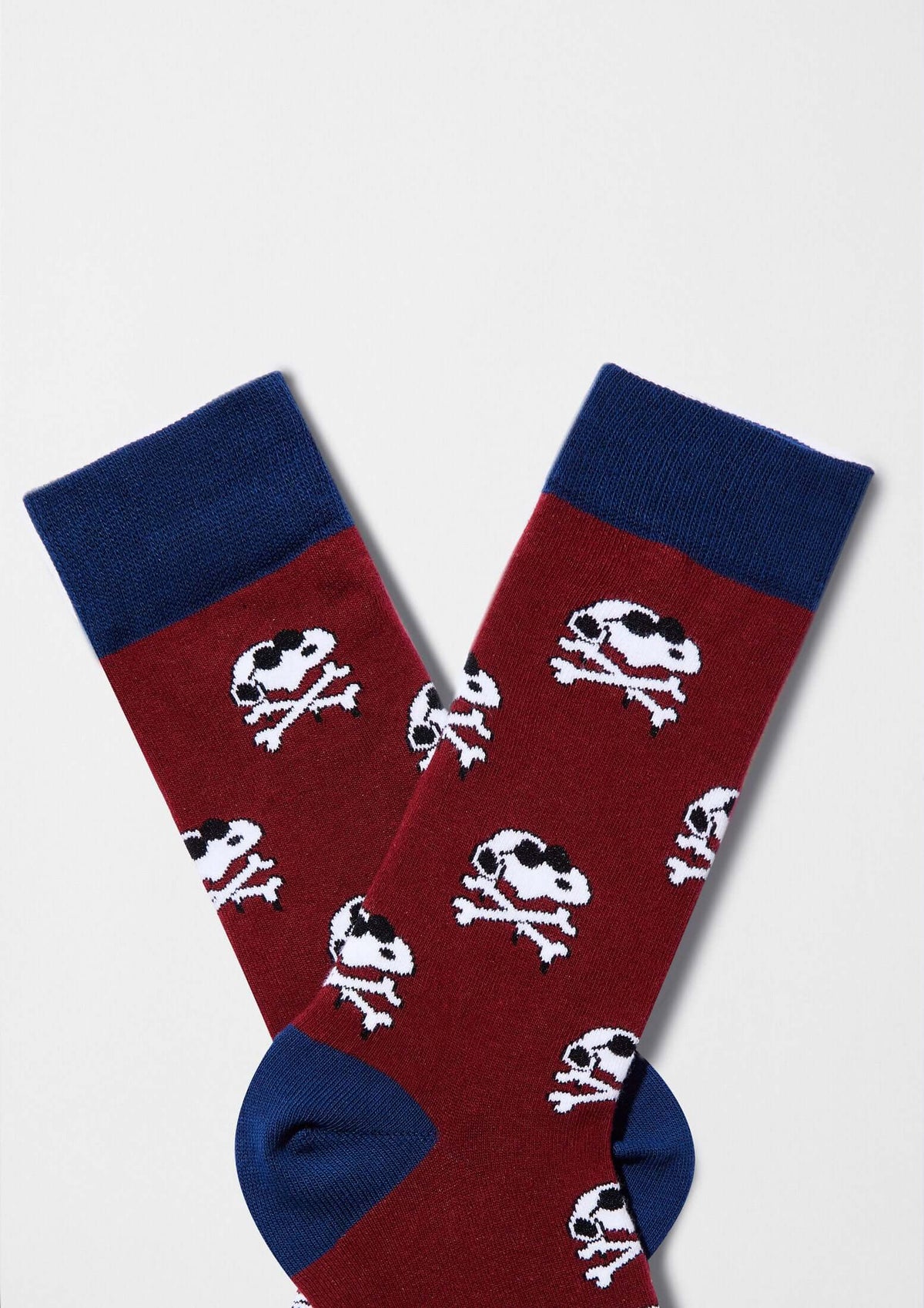 Chaussettes BeSnoopy Skull Bordeaux