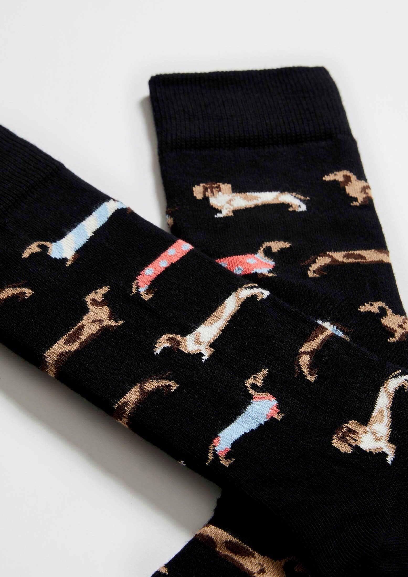 Chaussettes BePets Teckels Noir