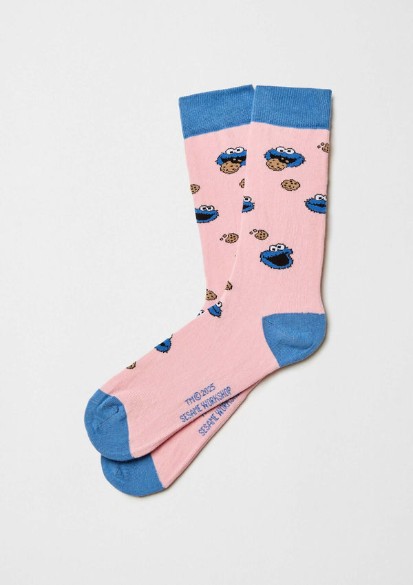Chaussettes BeSesameStreet Cookie Monster Pink – Besocks
