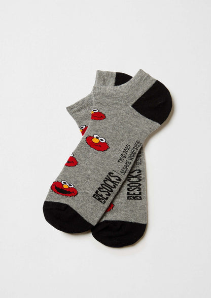 BeSesameStreet Elmo Grey Ankle