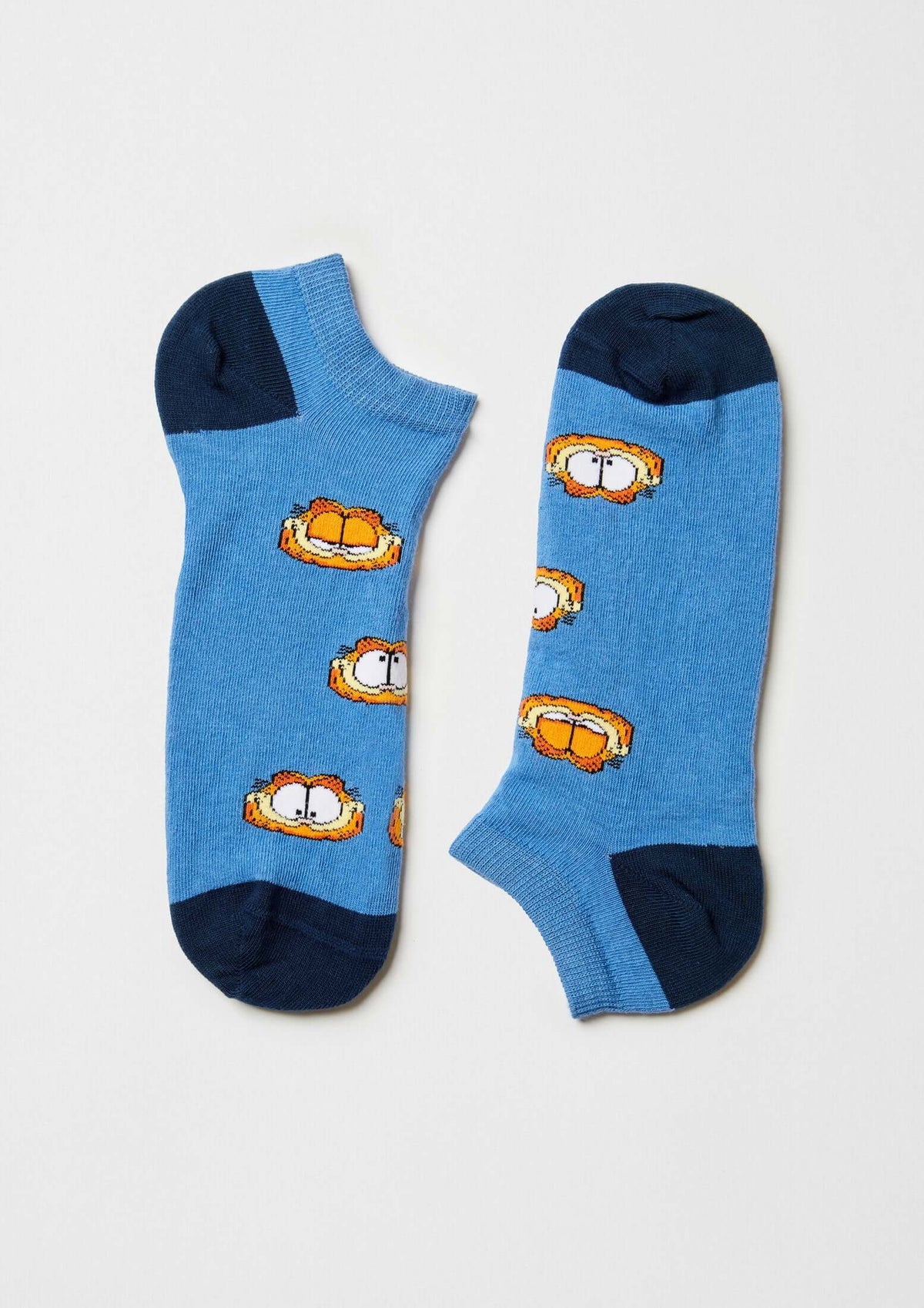 Chaussettes courtes BeGarfield Faces Gris