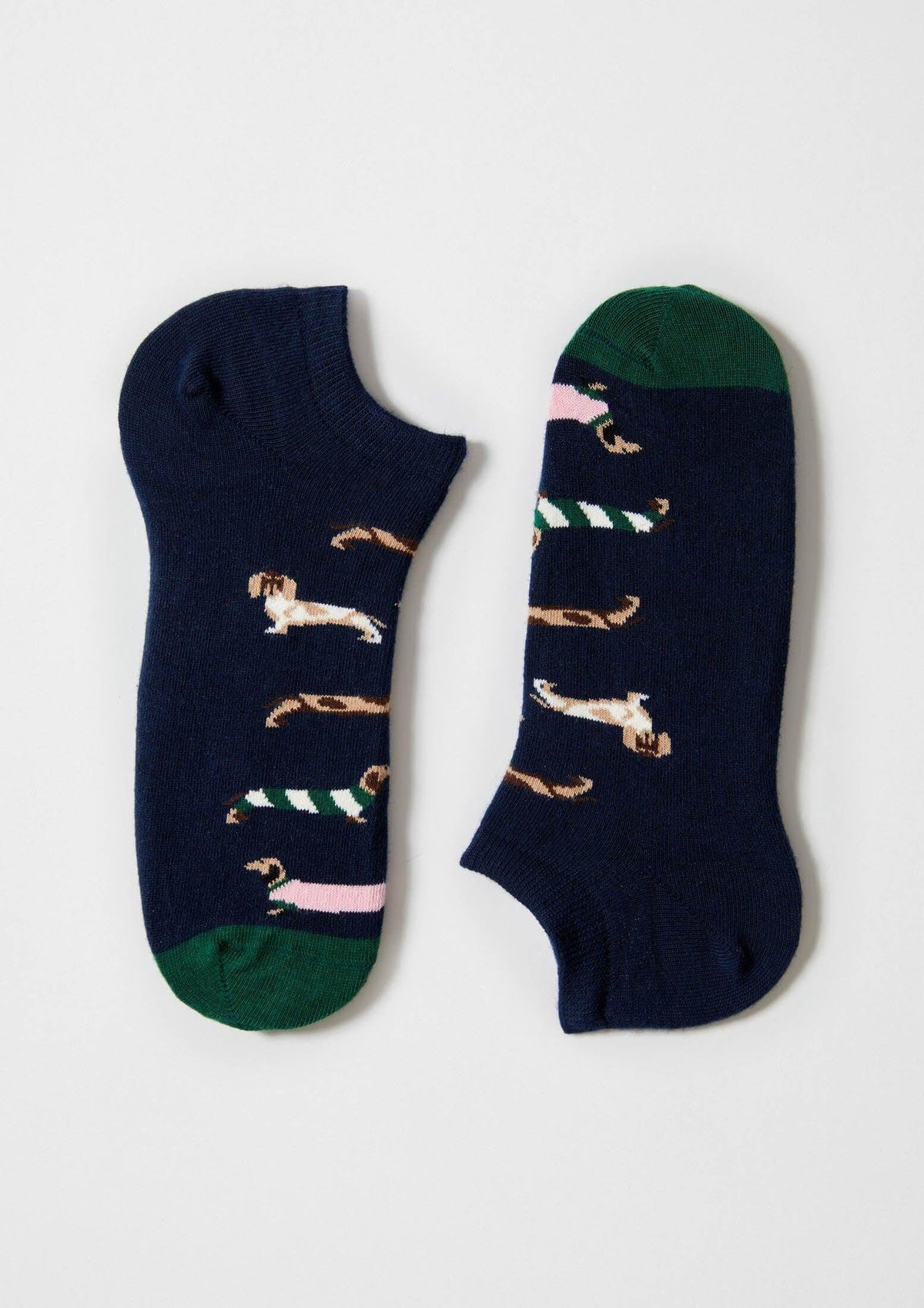 Chaussettes courtes BePets Teckels Marine