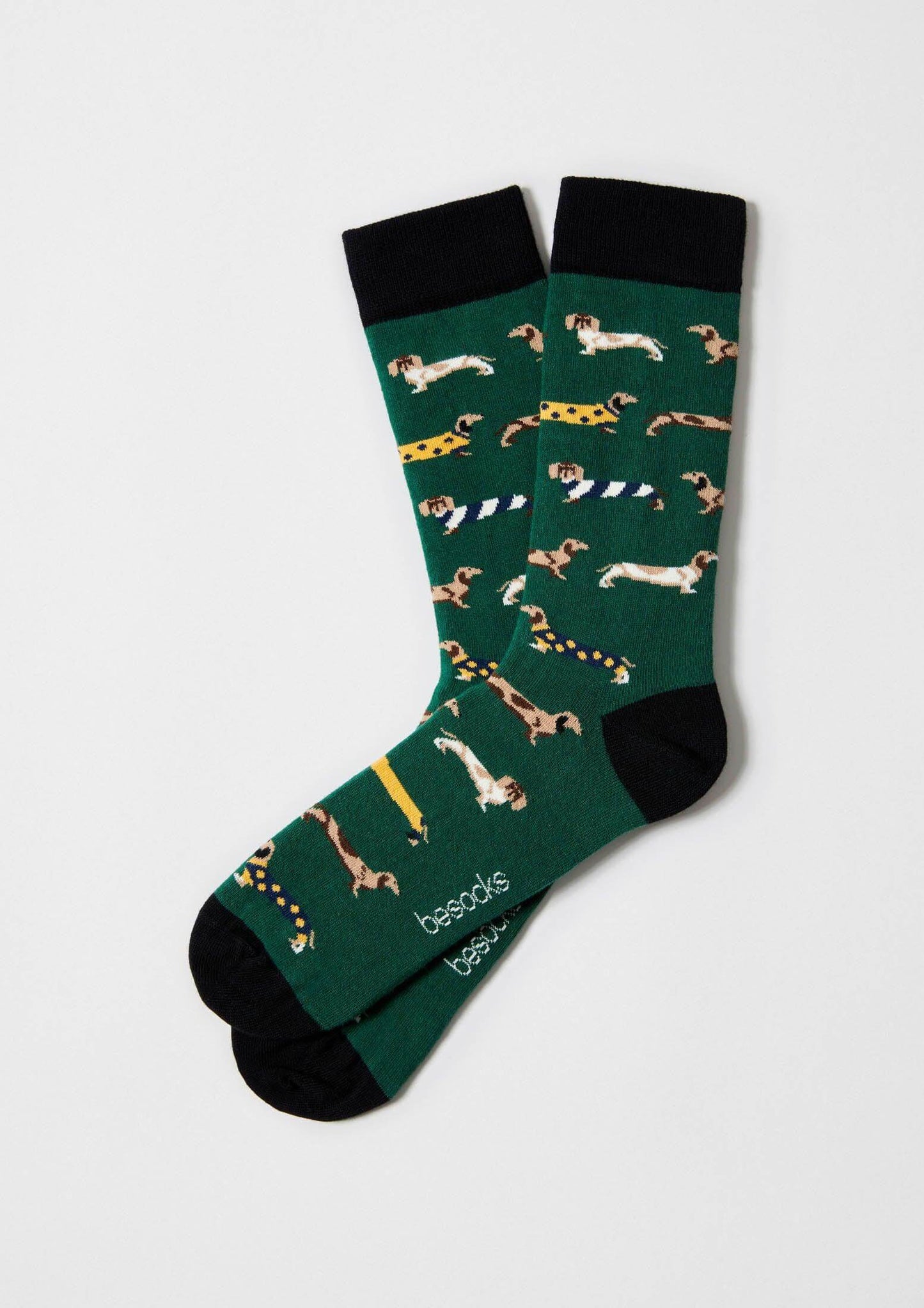 Chaussettes BePets Teckels Vert