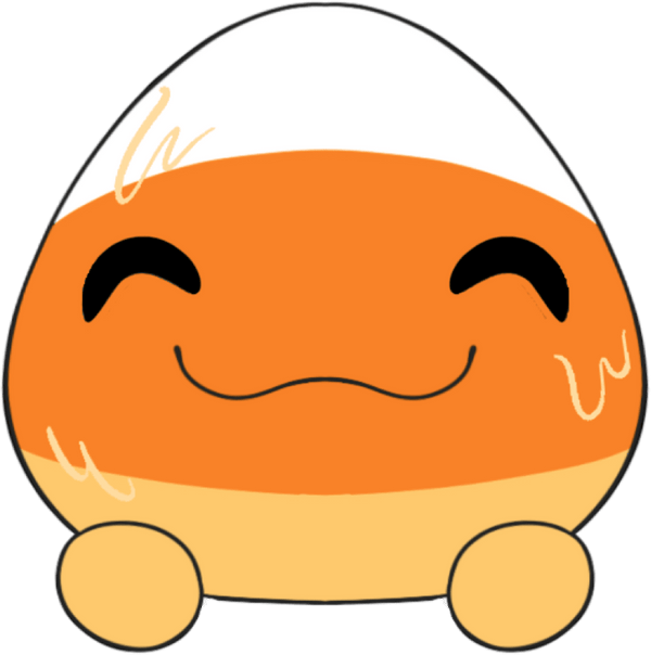 Candy Corn Slimecicle Stickie (6in)