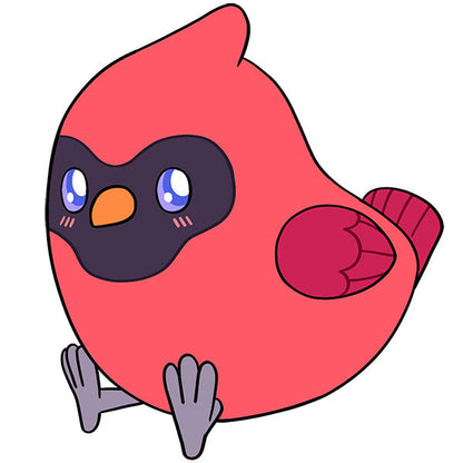 Peluche Mini Squishable – Cardinal