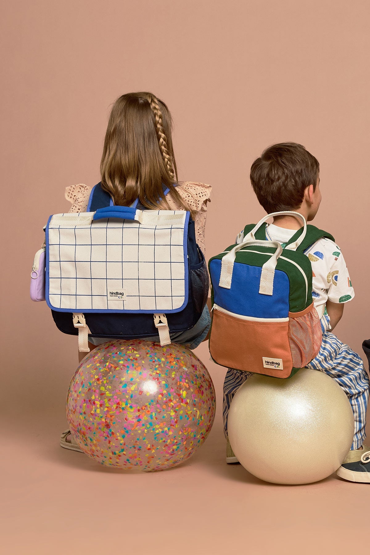 Cartable Léo Tricolore Carreaux