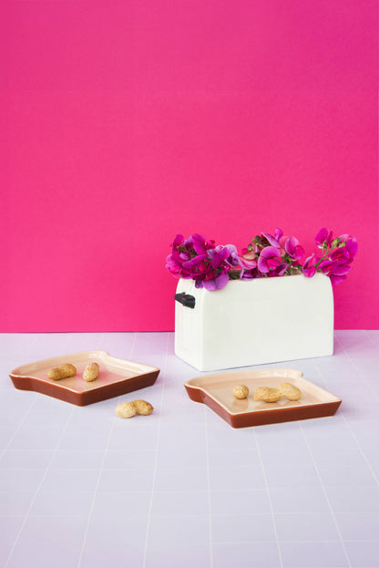 Set de deux assiettes toast