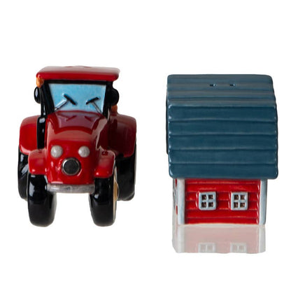 Tractor &amp; Barn Salt and Pepper Shaker Set 16126