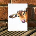 Cartolina Aquarelle Vache