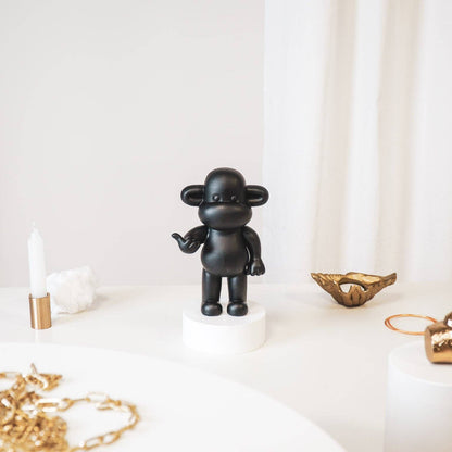 Hang Loose Monkey Figurine 'The Legend' - Black S