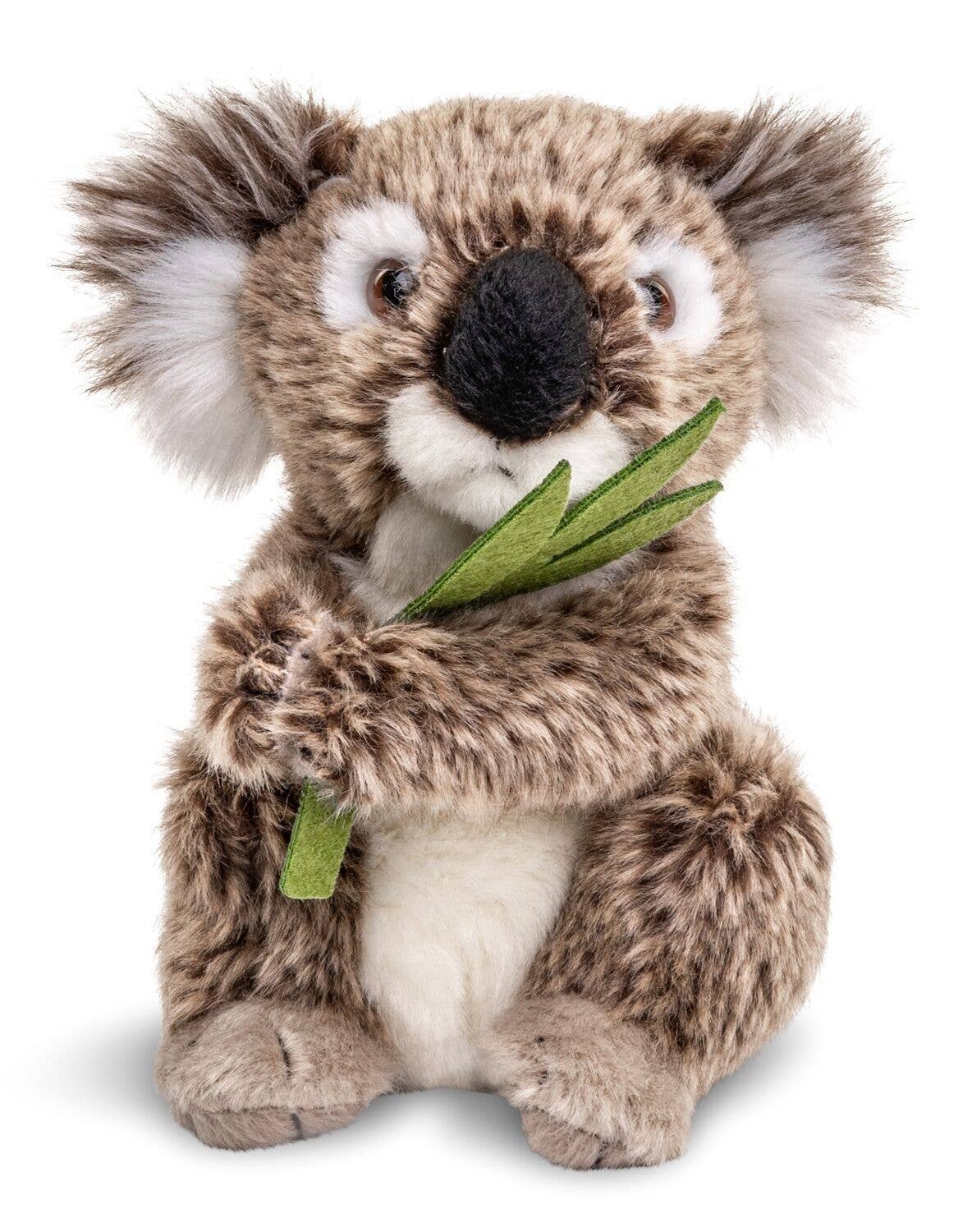 Peluche koala avec feuille deucalyptus