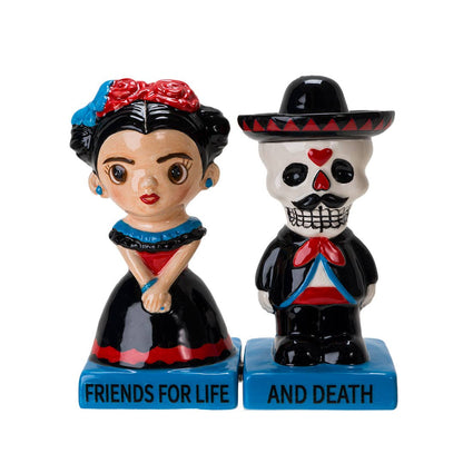 Dia De Los Muertos Ceramic Salt and Pepper Shaker Set