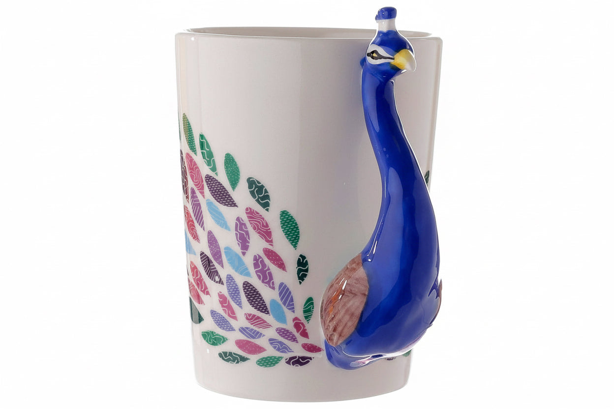 3D Peacock Mug