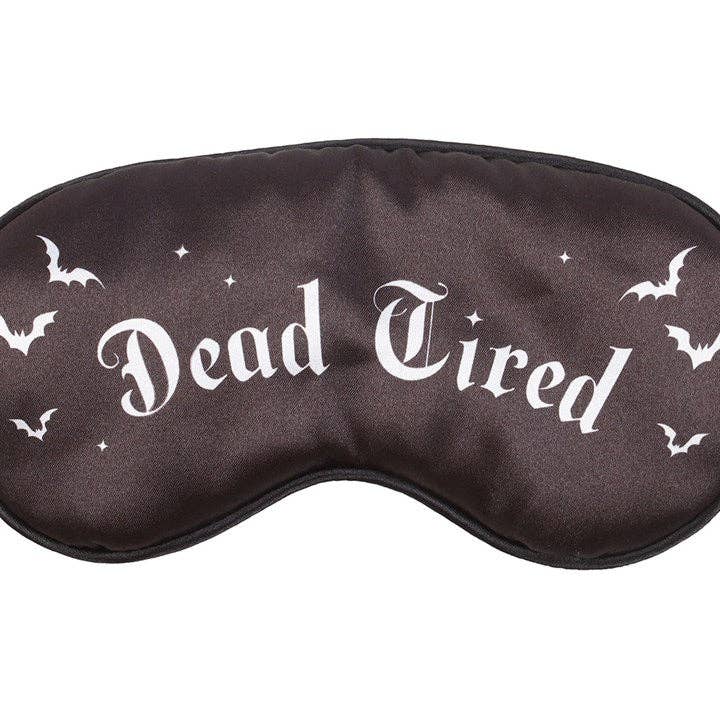 Masque de sommeil gothique en satin "Dead Tired"