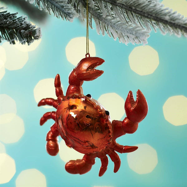 Red Crab Christmas Ornament