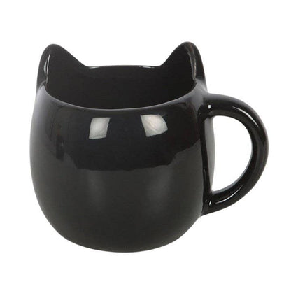 3D Black Cat Head Mug