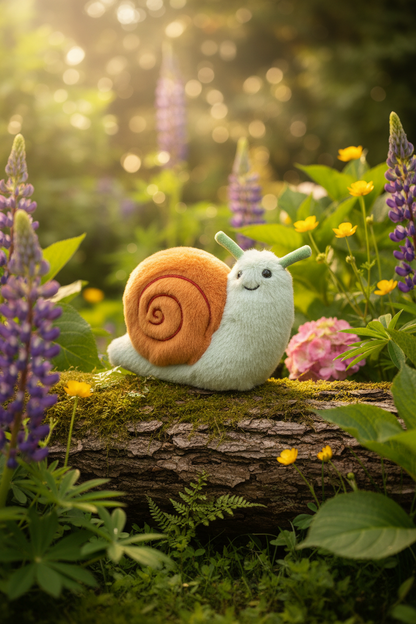 Garden Friends Plush Toy - Snail