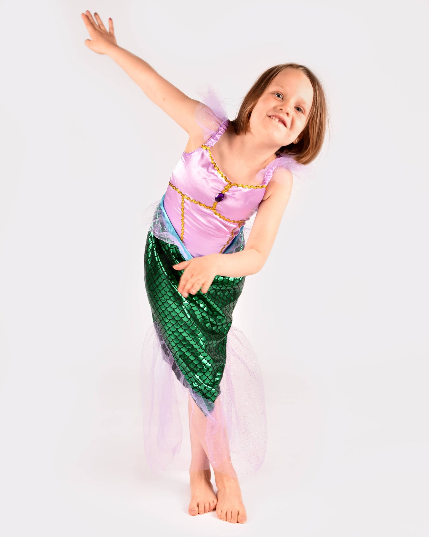 Mermaid dress 110-116 cm for children aged 4-6 years