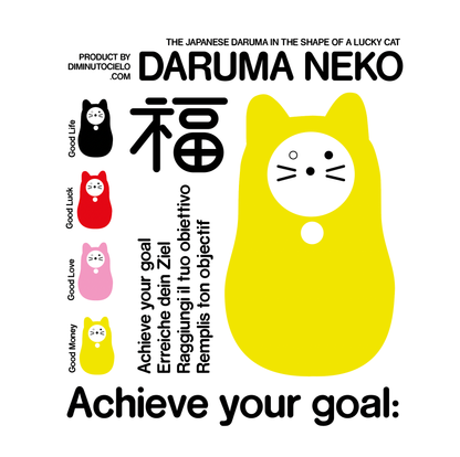 Chat Daruma Rouge “Chance”