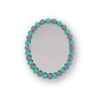 Oval Bubble Mirror - Mint/Lilac