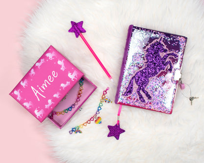 Pailleté Journal secret – licorne
