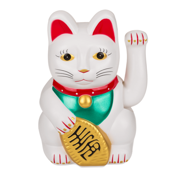 Chat Chanceux Classique Blanc