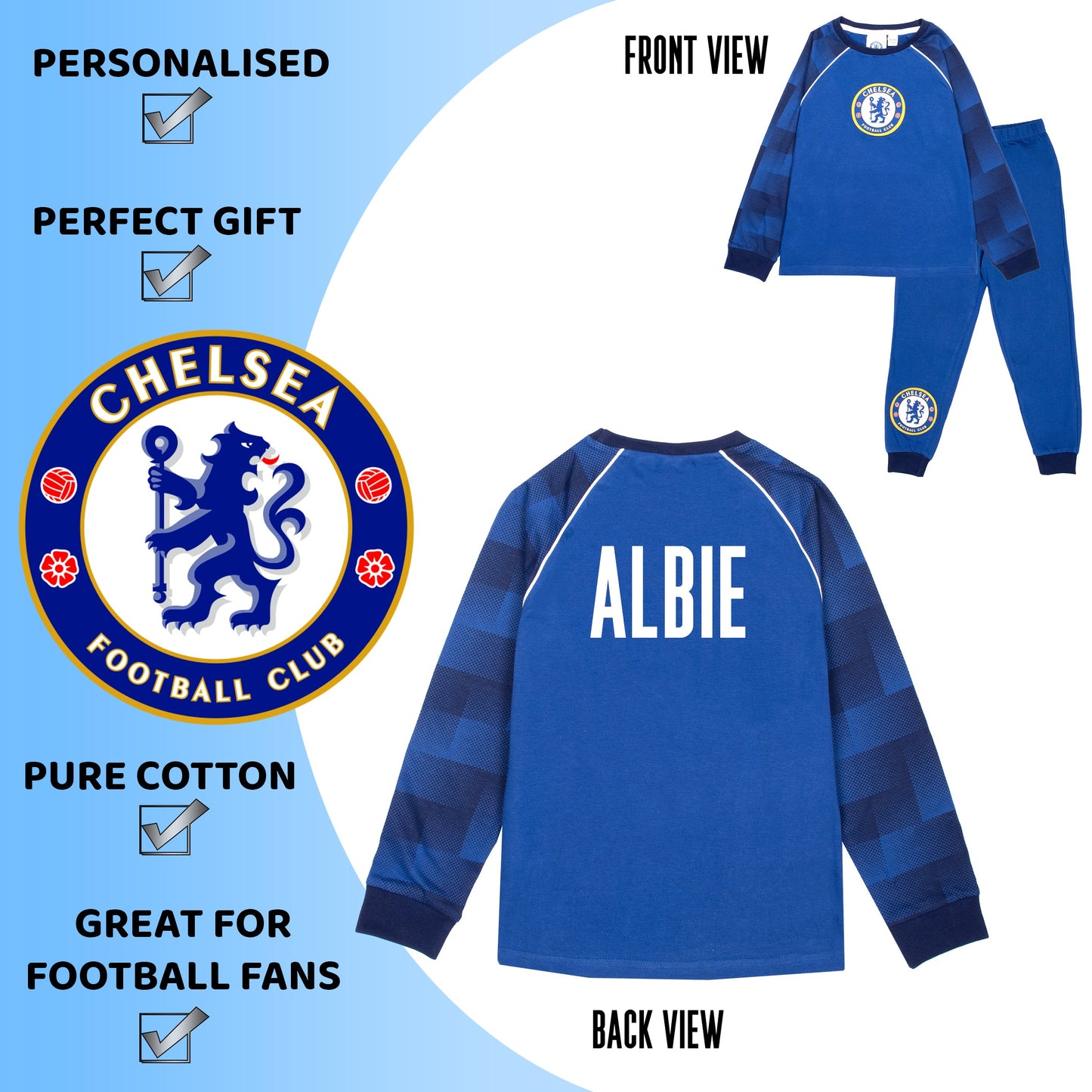 Chelsea Personalised Pajamas