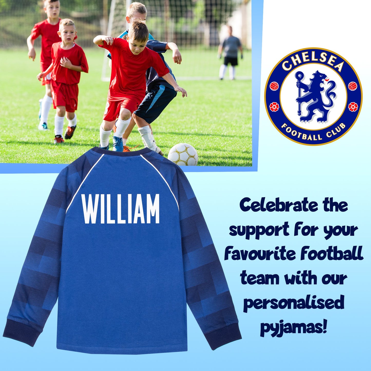 Chelsea Personalised Pajamas