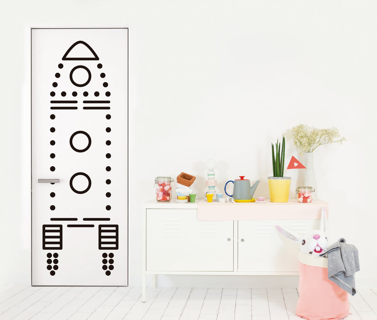 Adesivo per porta della camera da letto Chispum 