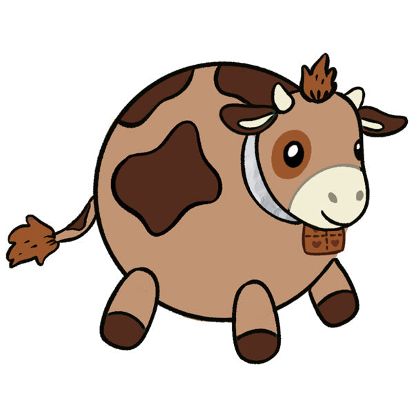 Peluche Mini Squishable – Vache Chocolat