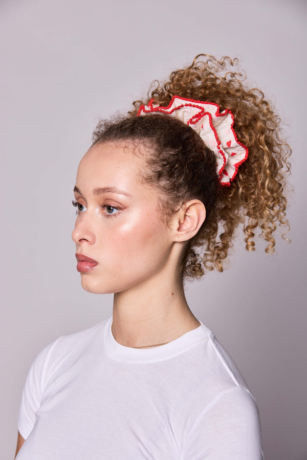 Crimson Heart Scrunchie