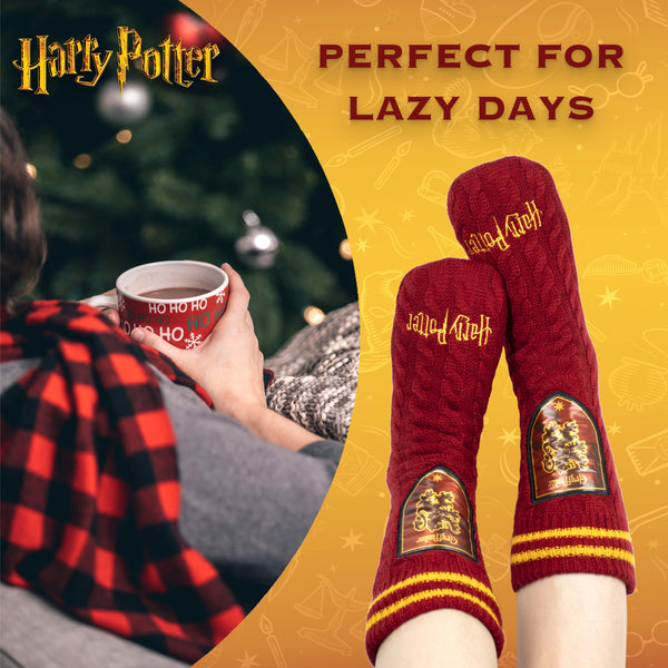 Chaussettes – Harry Potter Slippery – rouge