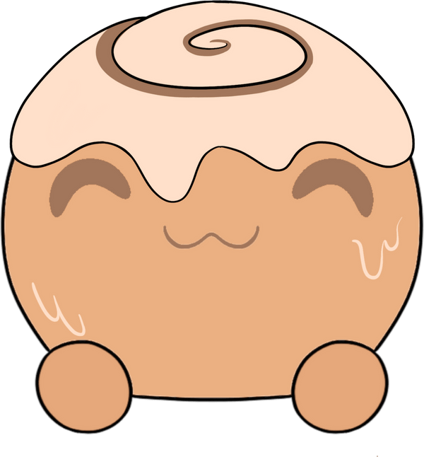 Cinnamon Bun Slimecicle Sticker (6in)