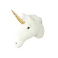 Décoration murale peluche licorne blanche Claire