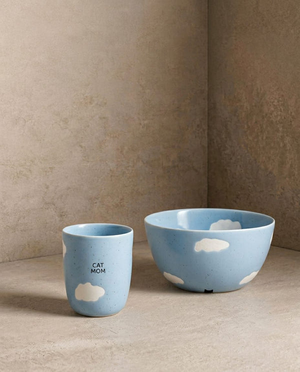 Cloud Medium Cup 220ml Cat Mom
